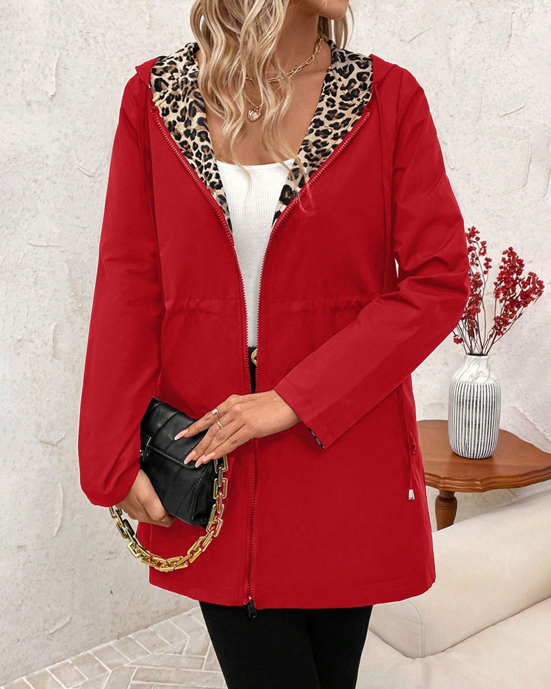 Women's Reversible Hooded Coat