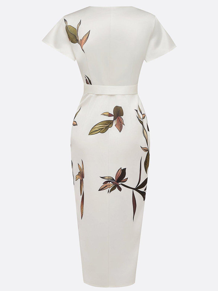 Women’s Stylish Wrap Midi Dress
