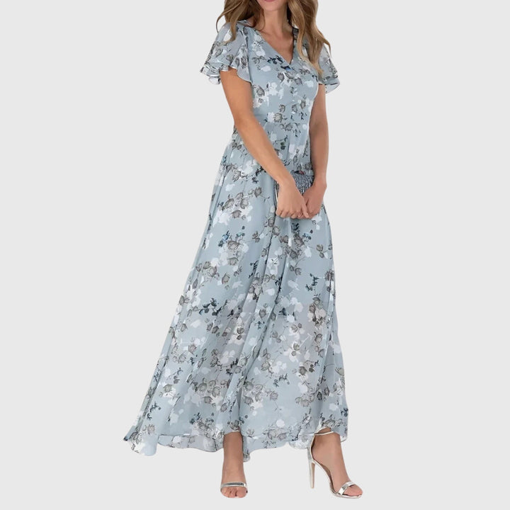 Women’s Floral Maxi Dress | Flattering V Neck
