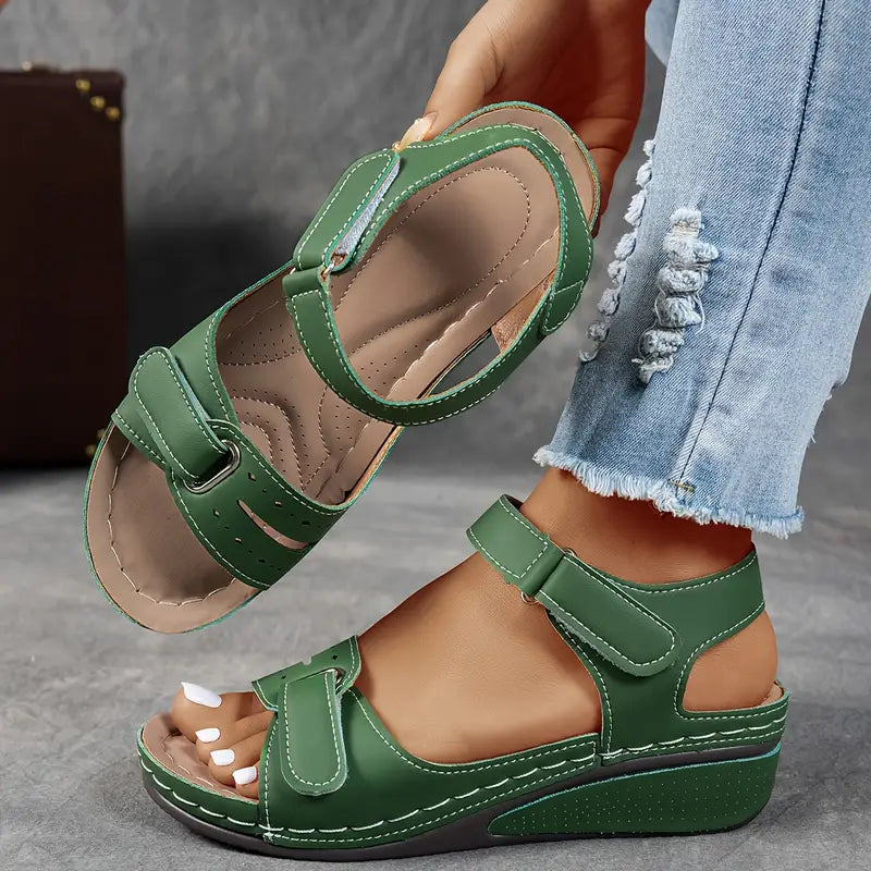 Women's Orthopedic Wedge Sandals | Double Strap
