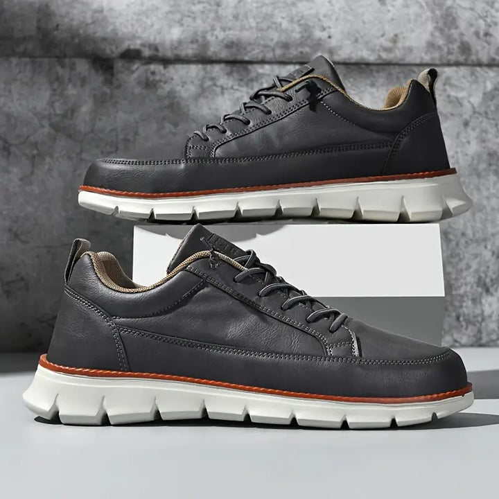 Men’s Classic Leather Lace-Up Sneakers