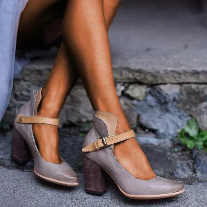 Elegant Ankle Strap Heel Sandals for Women