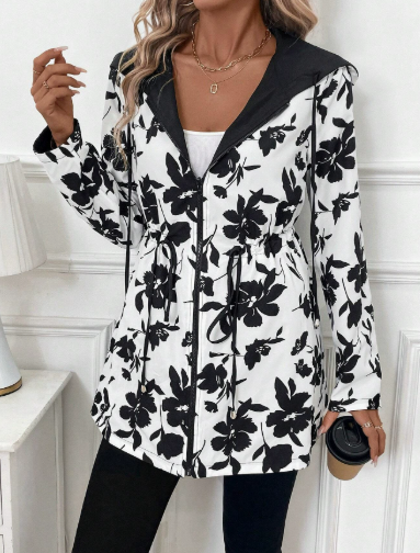 Women's Reversible Hooded Coat