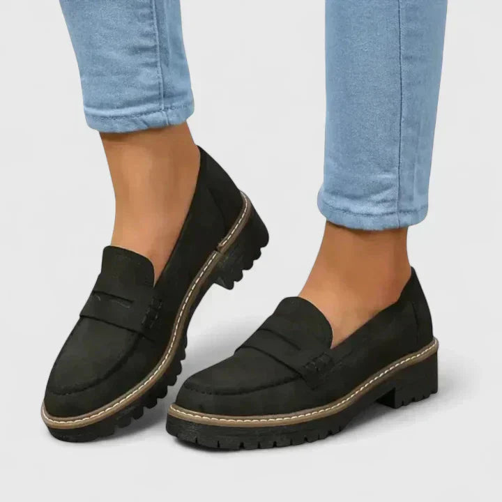 Women's Orthopedic Penny Loafers | Lug Sole