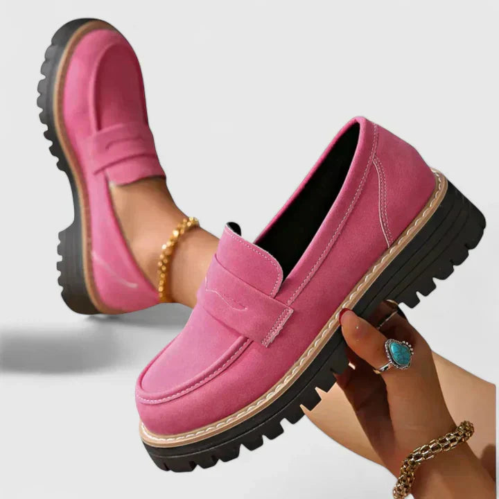 Women's Orthopedic Penny Loafers | Lug Sole