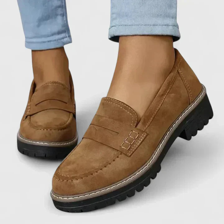 Women's Orthopedic Penny Loafers | Lug Sole