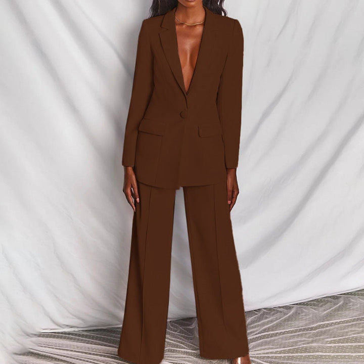 Women’s Chic Blazer and Trousers Set