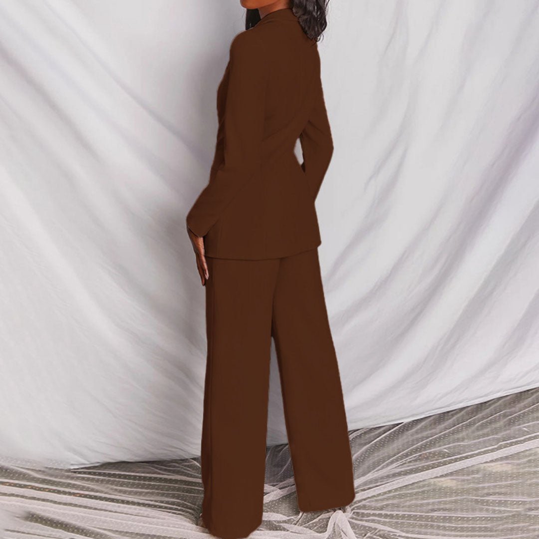 Women’s Chic Blazer and Trousers Set