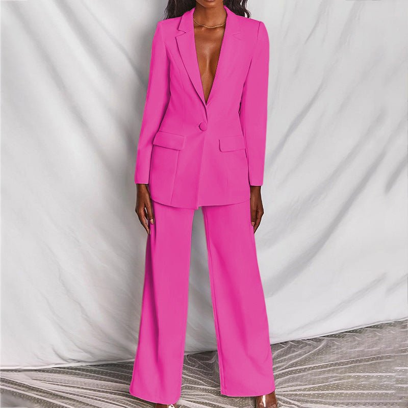 Women’s Chic Blazer and Trousers Set