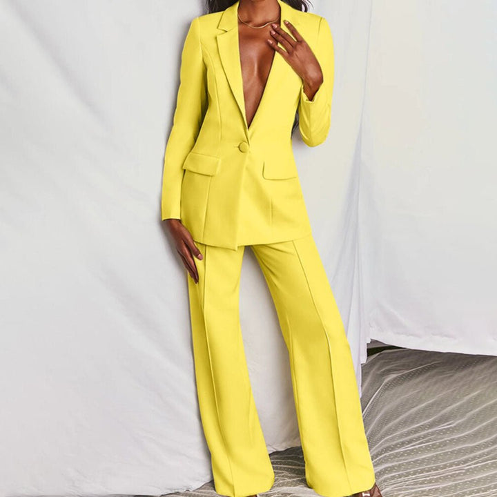 Women’s Chic Blazer and Trousers Set