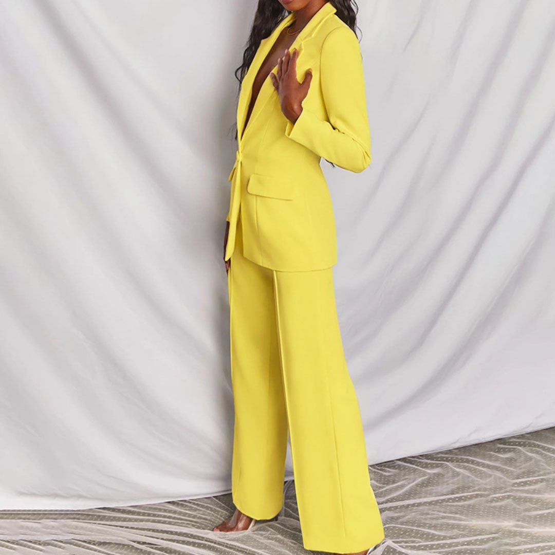 Women’s Chic Blazer and Trousers Set