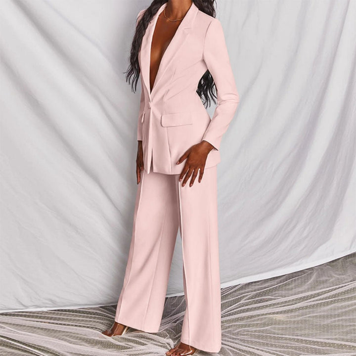 Women’s Chic Blazer and Trousers Set