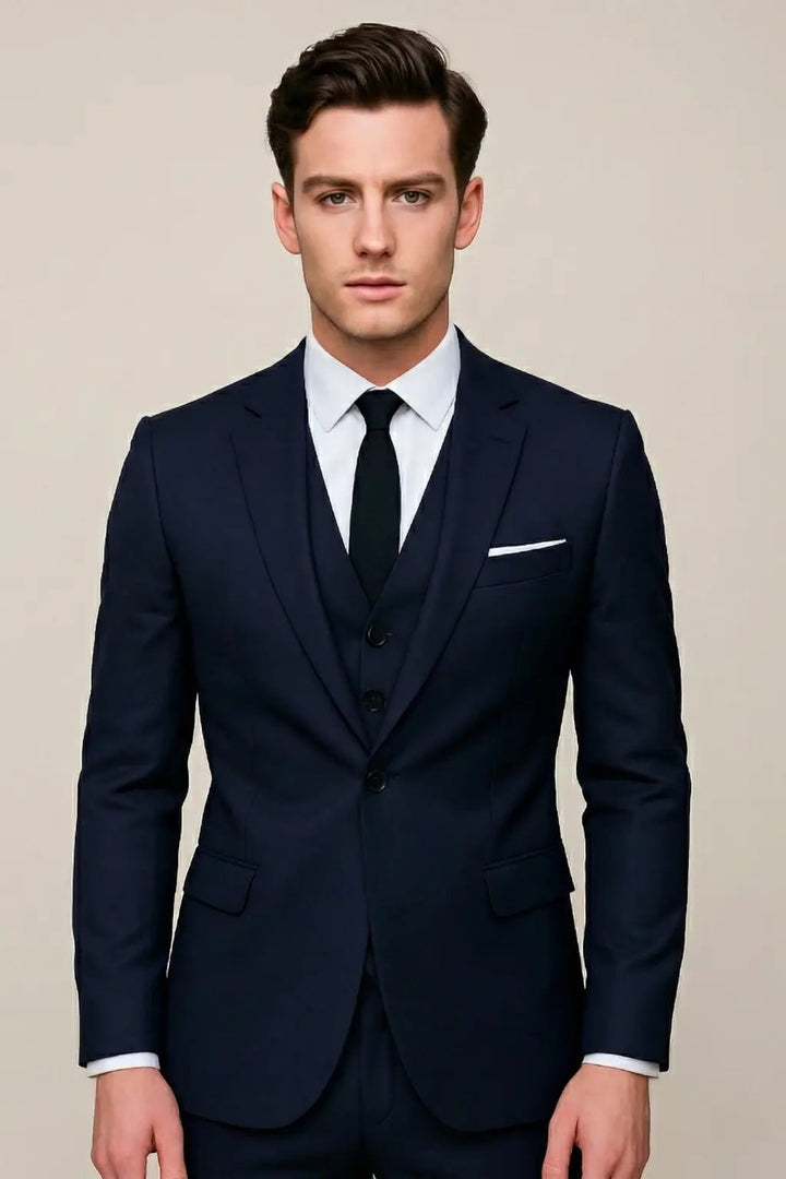 Men's 3-Piece Suit | Single Breasted Slim Fit Formal Set Hero