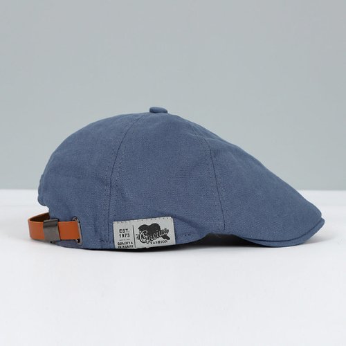 Men's Adjustable Flat Top Beret | Modern Structured Fit Detail