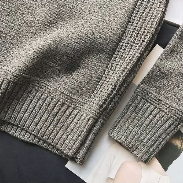 Men's Alpine Knit Sweater | Relaxed Fit with Elbow Patches Back