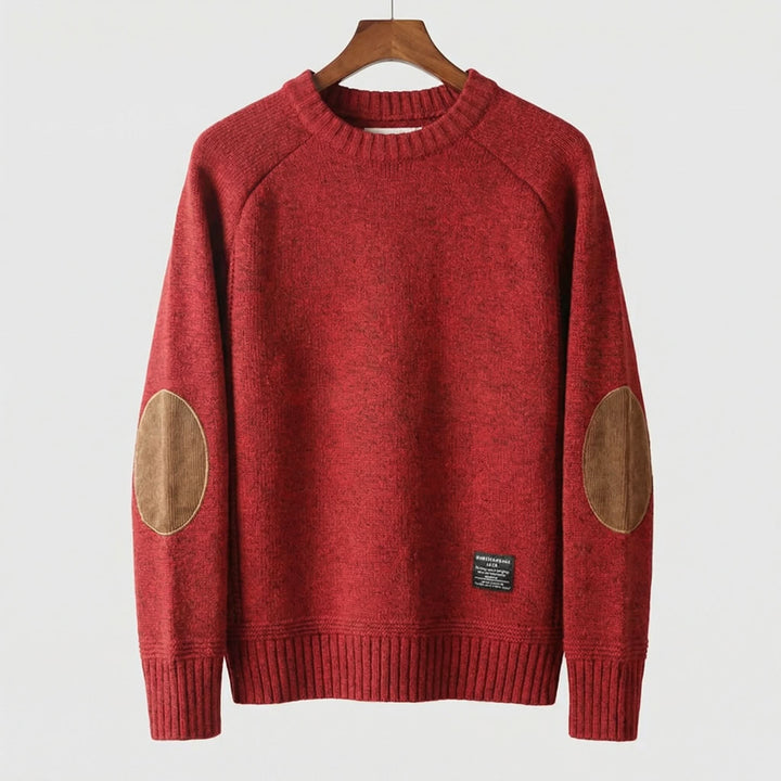Men's Alpine Knit Sweater | Relaxed Fit with Elbow Patches Hero