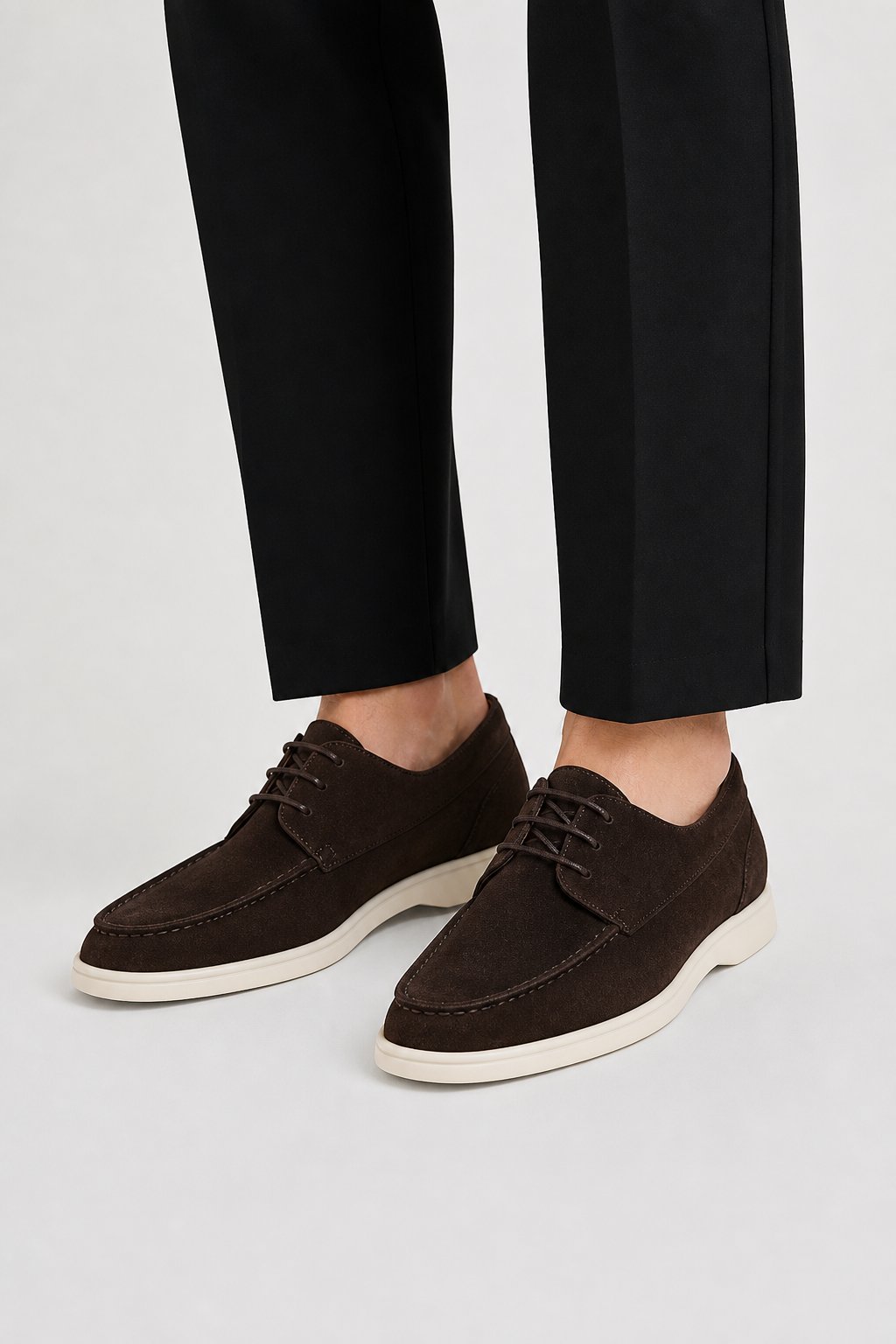 Men's Apron Toe Oxford Lace Loafers | Refined Smart Fit Back