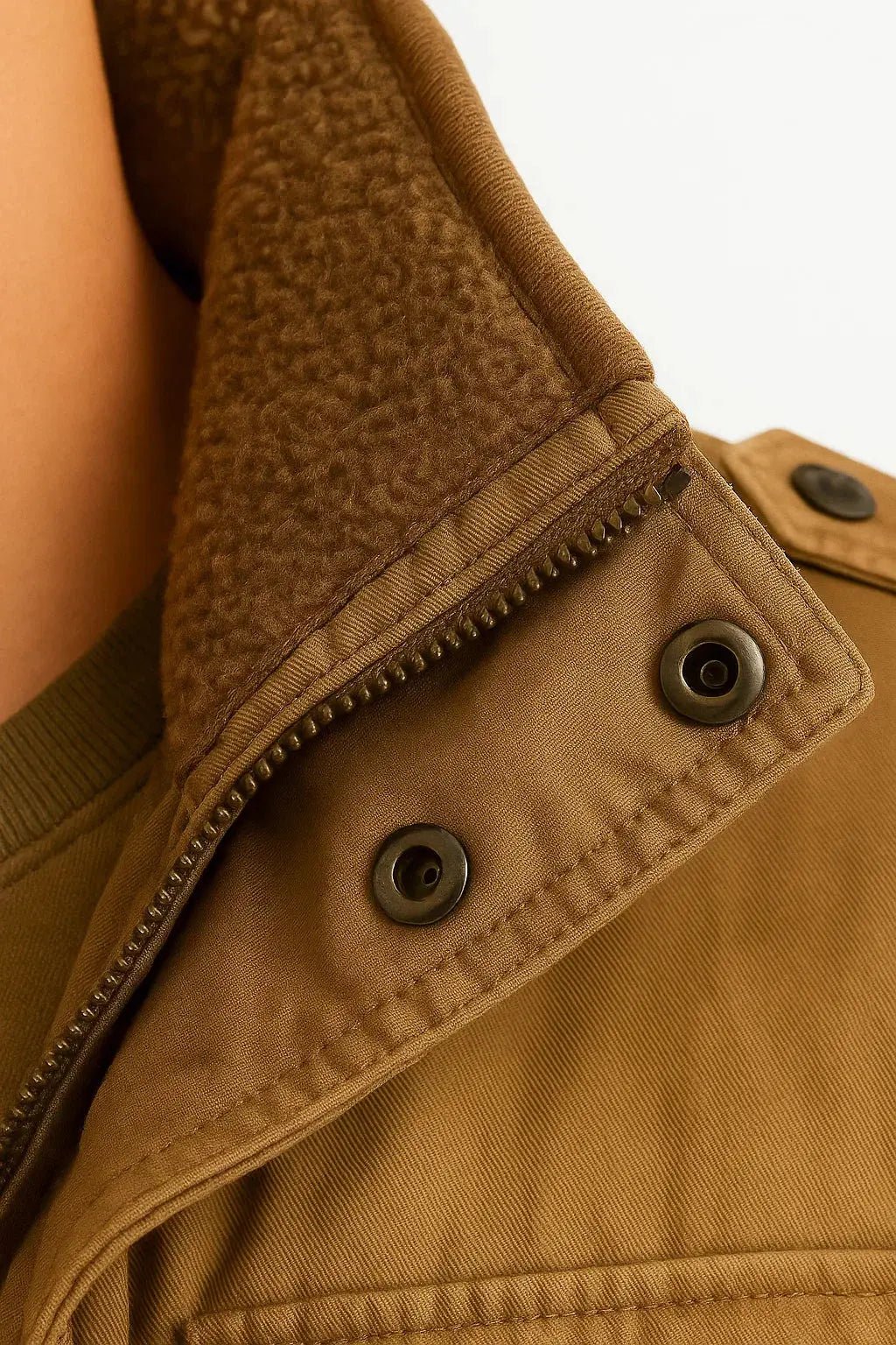 Men's Army Green Hooded Winter Jacket | Thermal Multi-Pocket Outdoor Fit Front