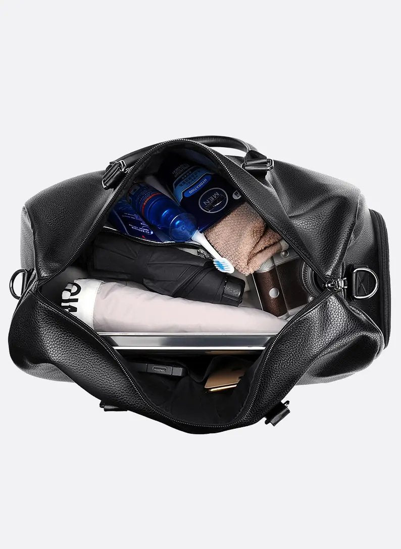 Men's Barrel Gym and Travel Duffel Bag | Multi-Compartment Carry All Detail