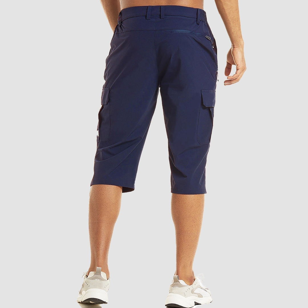 Men's Below Knee Stretch Fit Cargo Shorts View 12