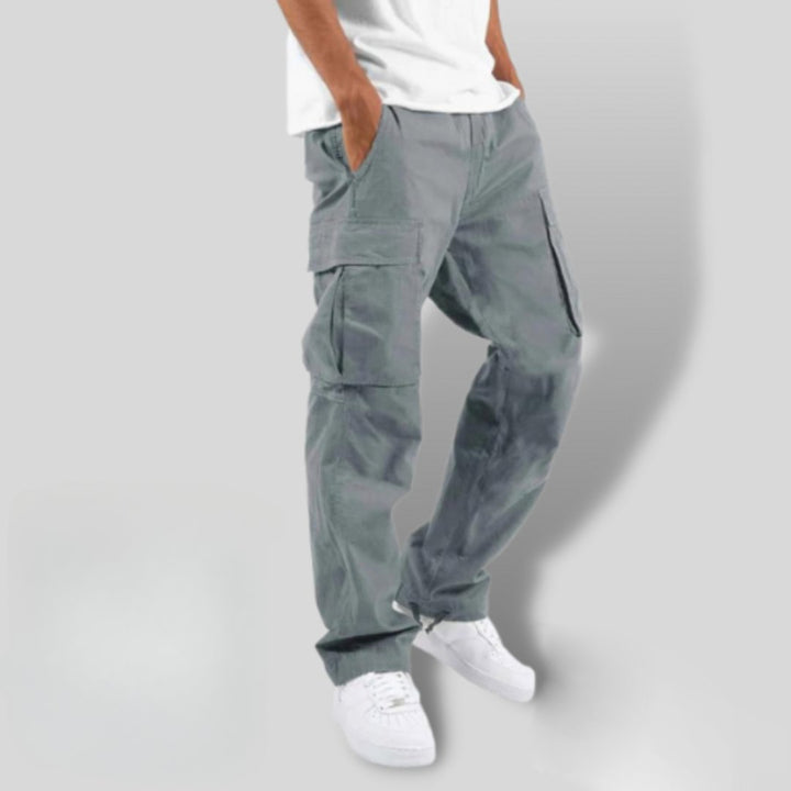 Men's Cargo Trousers | Loose Fit with Double Cargo Pockets Side