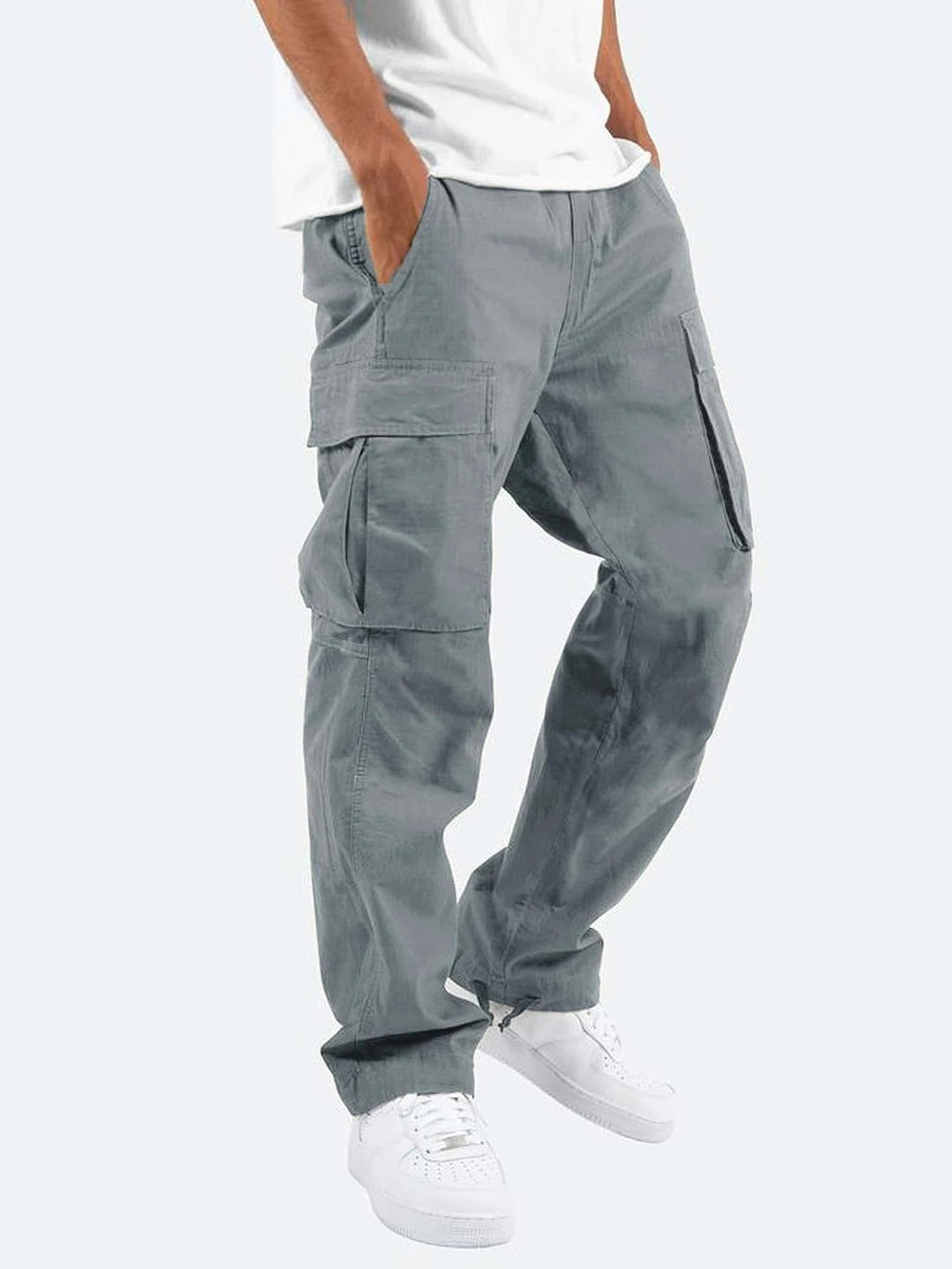 Men's Cargo Trousers | Relaxed Fit with Double Utility Pockets Front