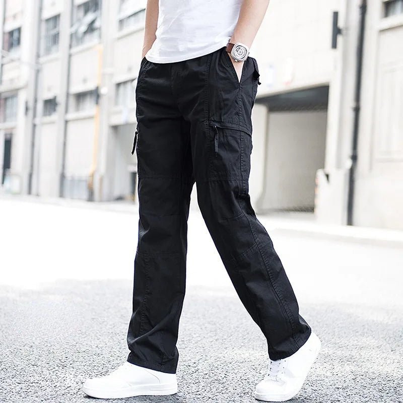 Men's Cargo Trousers | Relaxed Fit with Side Pockets Angle