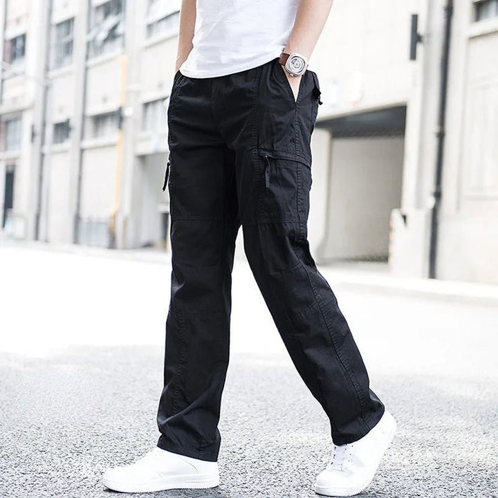 Men's Cargo Trousers | Relaxed Fit with Side Pockets Angle