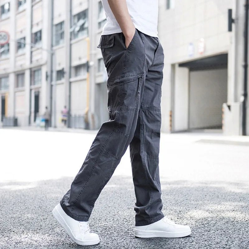 Men's Cargo Trousers | Relaxed Fit with Side Pockets Detail