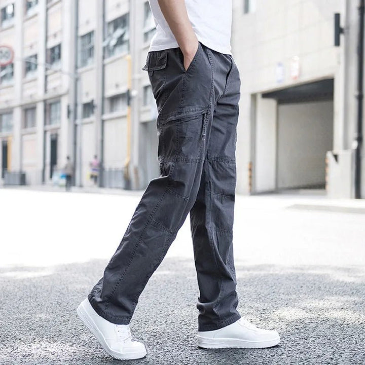 Men's Cargo Trousers | Relaxed Fit with Side Pockets Detail