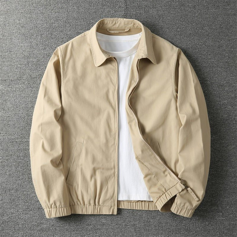 Men's Casual Zip Up Jacket with Elasticated Cuffs Hero