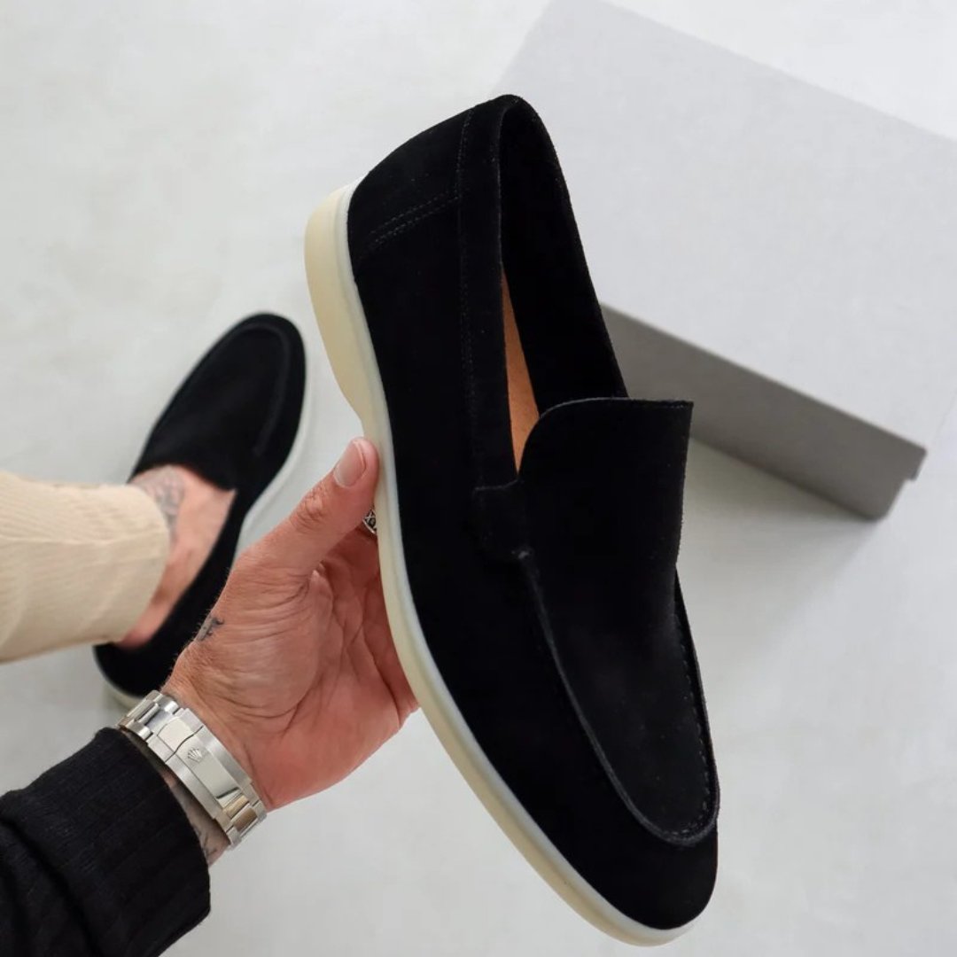 Men's Classic Everyday Loafers | Slip On Comfort Fit Front