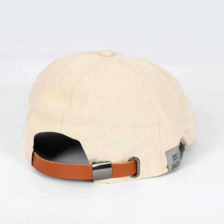 Men's Classic Flat Cap | Newsboy Style with Side Buckle Detail