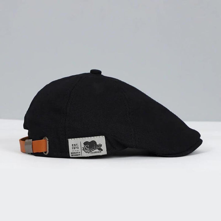 Men's Classic Flat Cap | Newsboy Style with Side Buckle Front