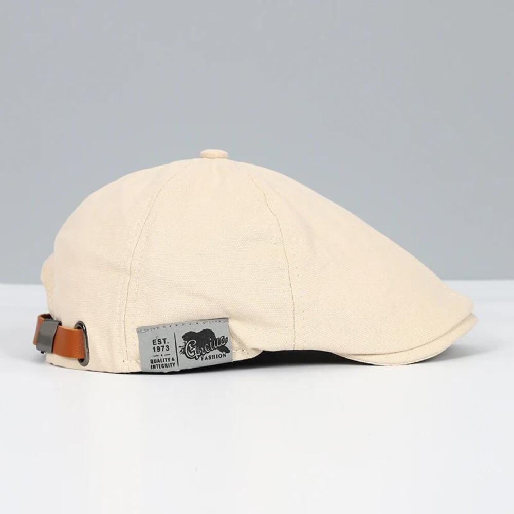 Men's Classic Flat Cap | Newsboy Style with Side Buckle Hero