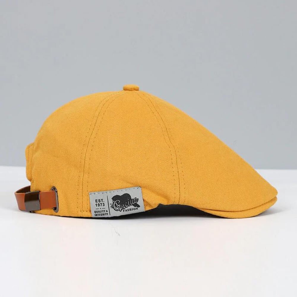 Men's Classic Flat Cap | Newsboy Style with Side Buckle Lifestyle