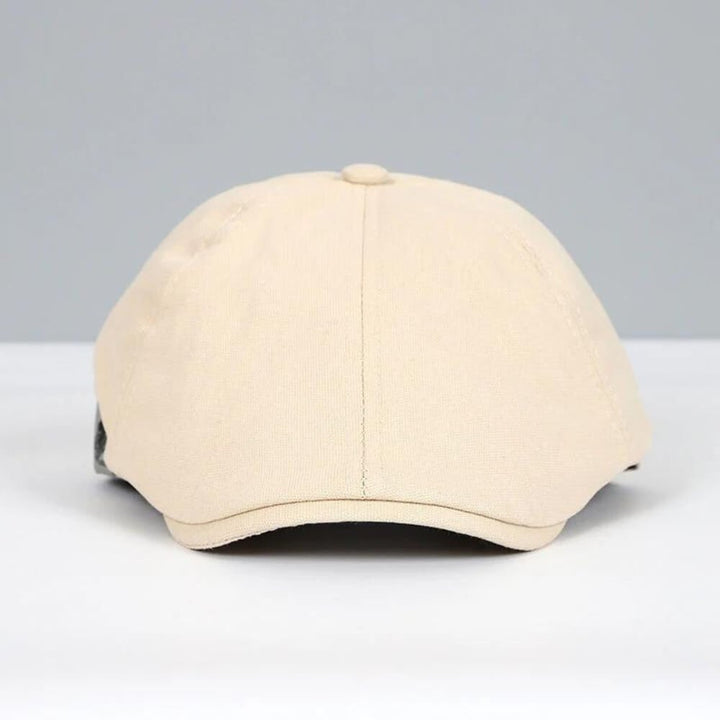 Men's Classic Flat Cap | Newsboy Style with Side Buckle Side