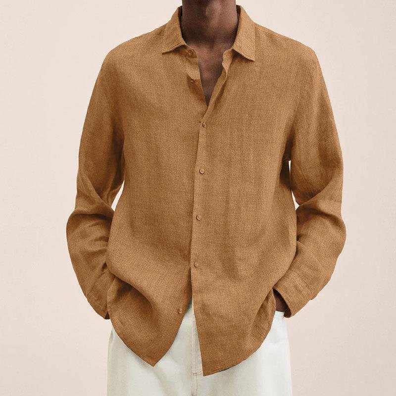 Men's Classic Linen Shirt | Relaxed Fit Airy Weave Alternate