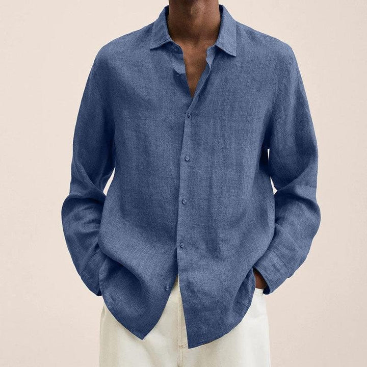 Men's Classic Linen Shirt | Relaxed Fit Airy Weave Full