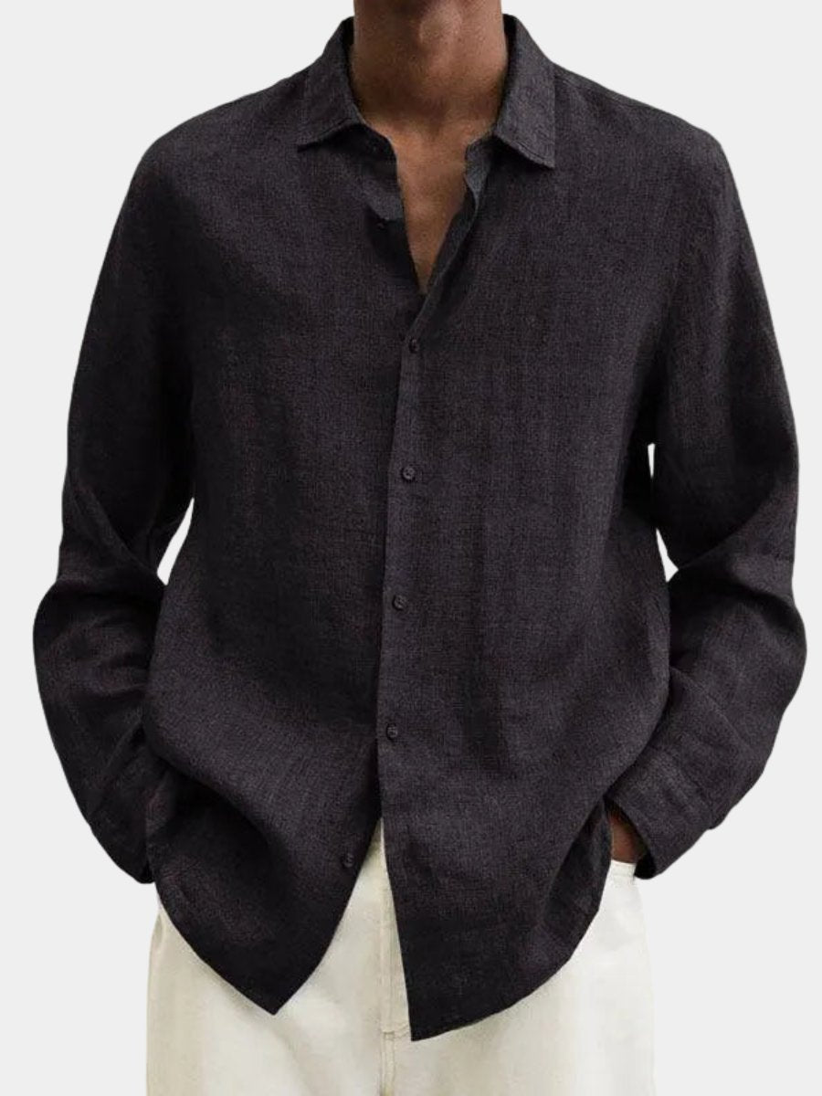 Men's Classic Linen Shirt | Relaxed Fit Airy Weave Hero
