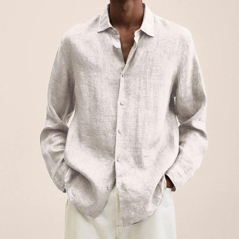 Men's Classic Linen Shirt | Relaxed Fit Airy Weave Lifestyle