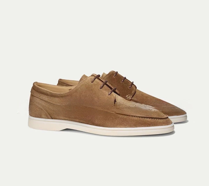 Men's Classic Loafer Shoes | Suede Slip On Leather Angle