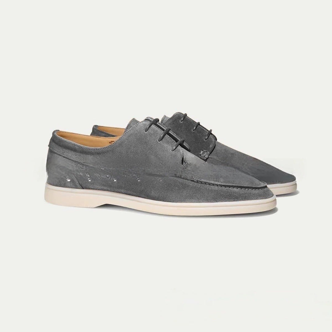Men's Classic Loafer Shoes | Suede Slip On Leather Back