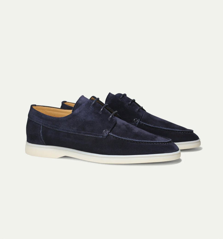 Men's Classic Loafer Shoes | Suede Slip On Leather Detail