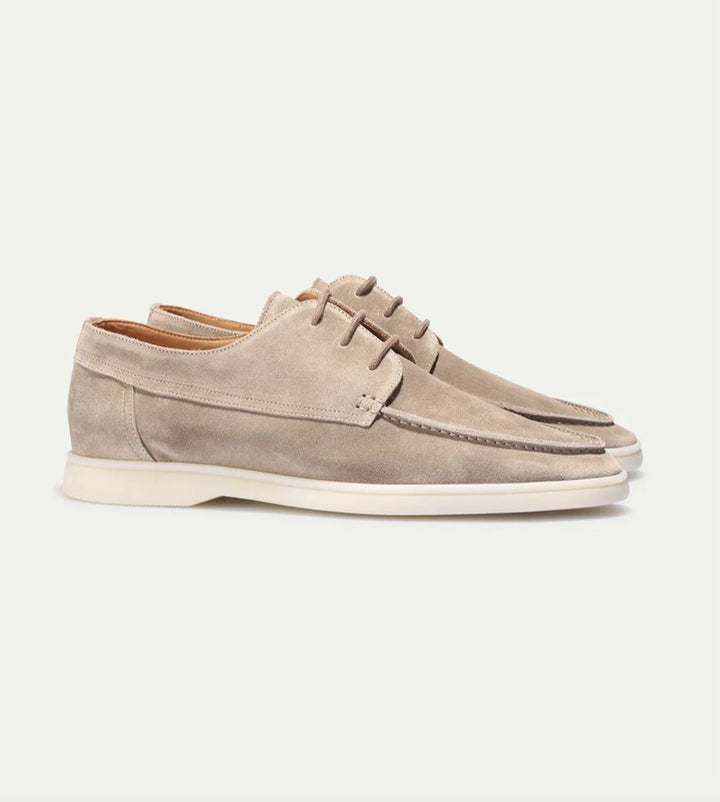 Men's Classic Loafer Shoes | Suede Slip On Leather Side
