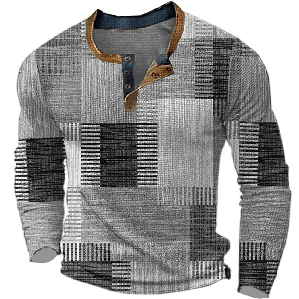 Men's Colorful Long Sleeve Shirt Side