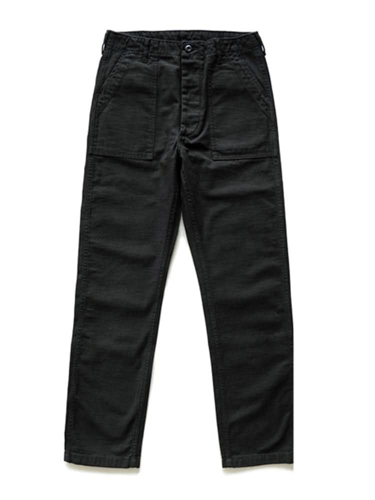 Men's Cotton Straight Fatigue Pants | Utility Patch Pockets View 17