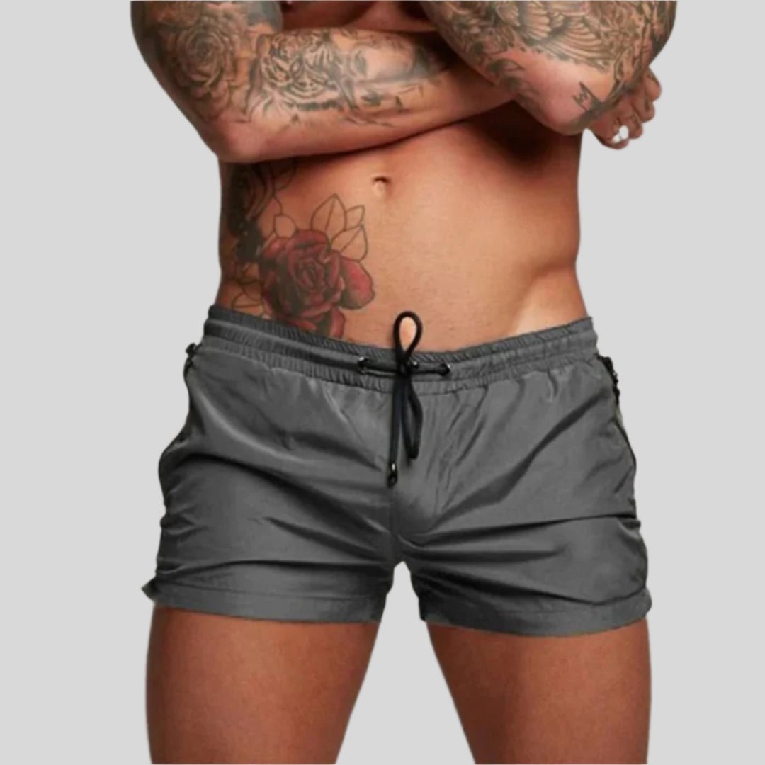 Men's Elasticated Drawstring Swim Shorts with Side Pockets Hero