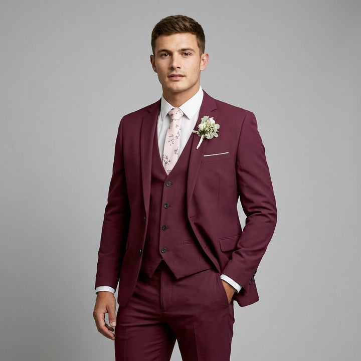 Men's Formal 3-Piece Suit | Slim Fit Single Button Jacket Hero