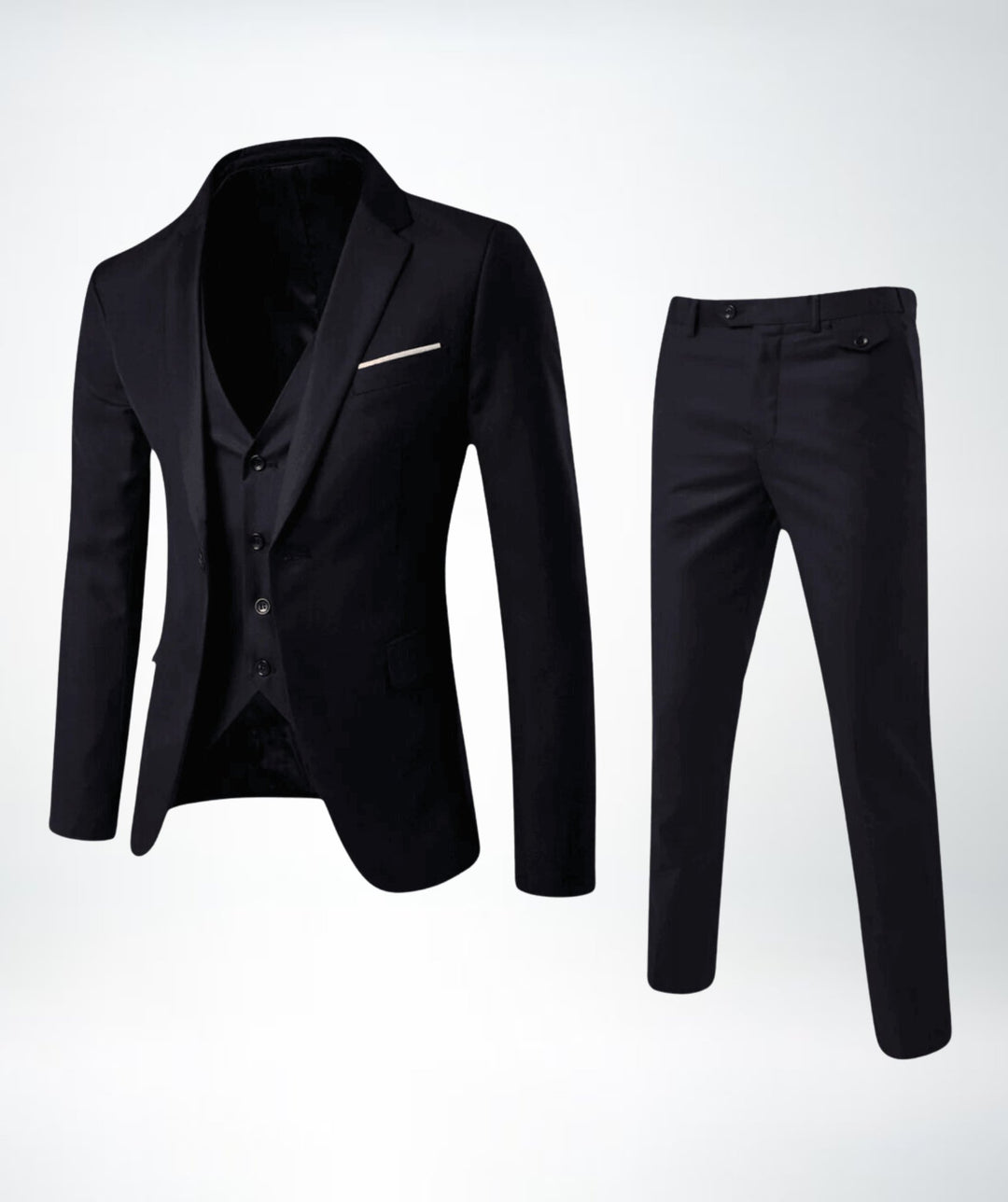 Men's Formal 3-Piece Suit | Slim Fit Single Button Jacket Lifestyle